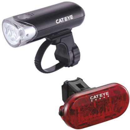 Cateye EL135 and TL155 OMNI 5 Front and Rear Cycle Light Set NO COLOUR ...