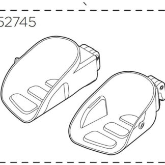 Thule Yepp Maxi Spare Footrests ONE SIZE Black - Cycles UK