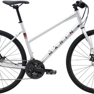 Marin 2025 Fairfax 1 ST Hybrid Bike L SILVER/RED - Cycles UK