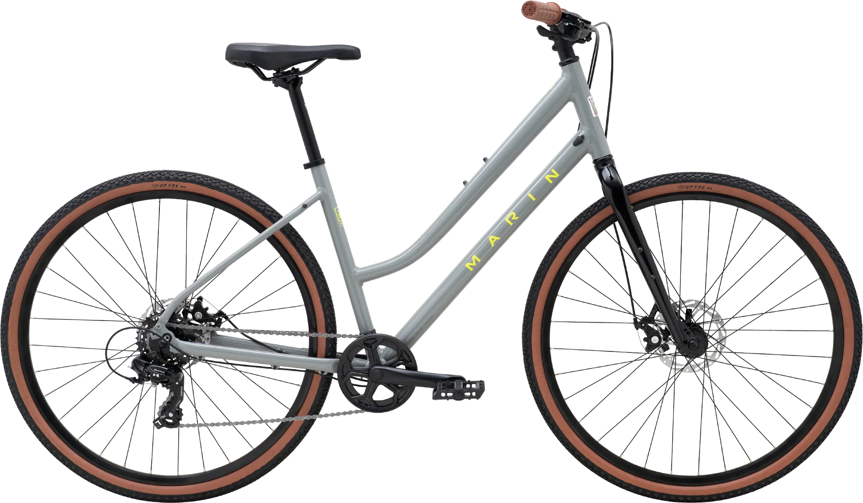 Marin 2025 Kentfield 1 ST Hybrid Bike M GREY - Cycles UK