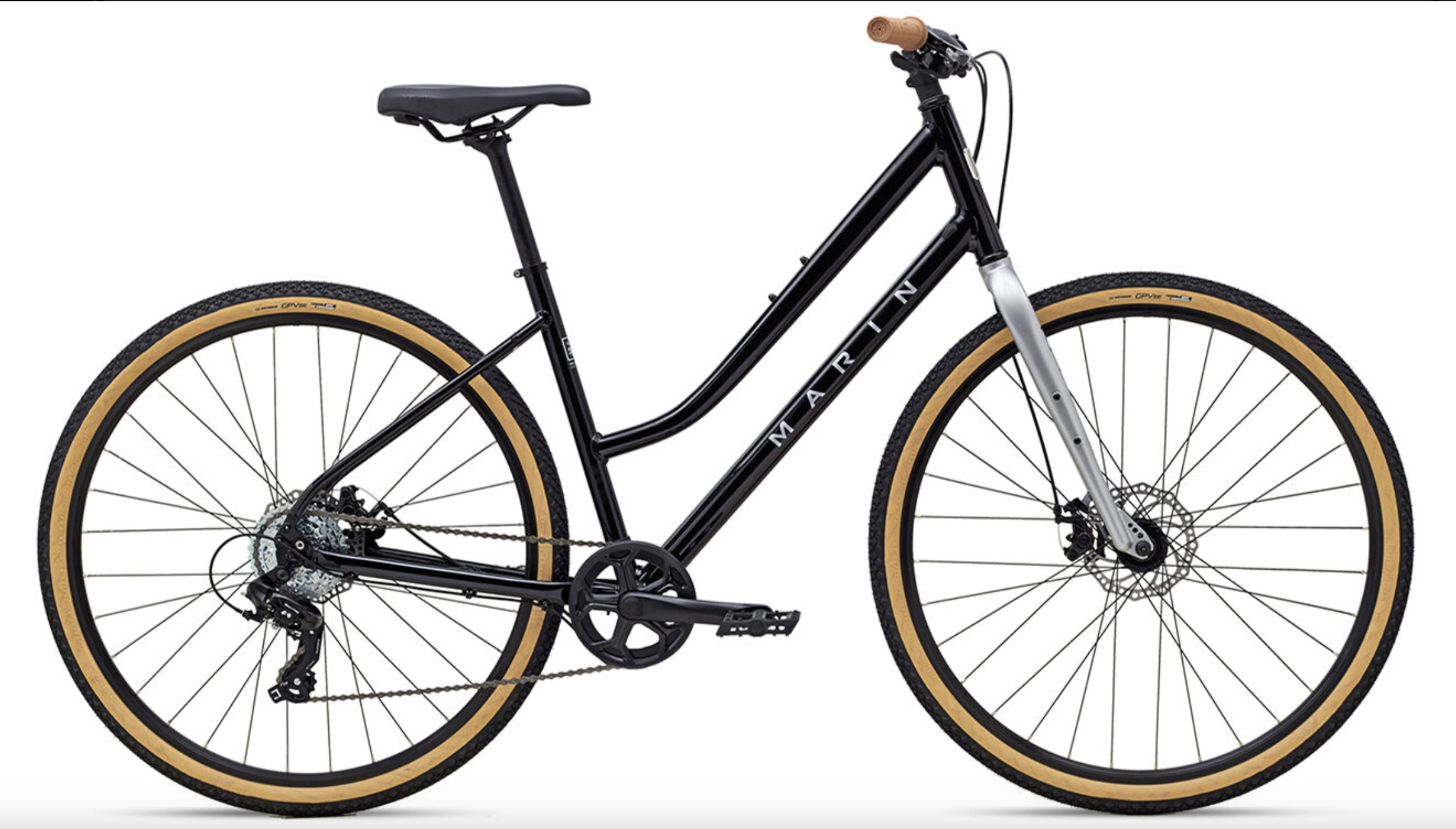 Marin 2025 Kentfield 1 ST Hybrid Bike S BLACK - Cycles UK
